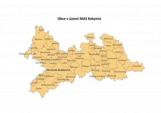 Mapa MAS Rokytná / podzim 2020