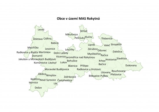 Mapa MAS Rokytná / duben 2021
